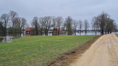 Plūdi Jēkabpils novadā - Krustpils pagasts, Sakas sala un Jēkabpils pilsēta