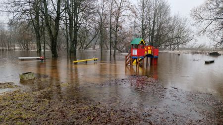 Plūdi Jēkabpils novadā - Krustpils pagasts, Sakas sala un Jēkabpils pilsēta