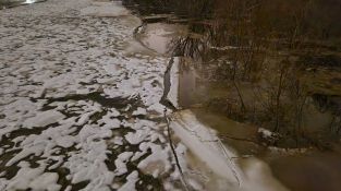 Applūdusi Krustpils saliņa