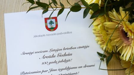  Vīpes pagasta iedzīvotājs Arvīds Gedušs svin 100 gadu jubileju