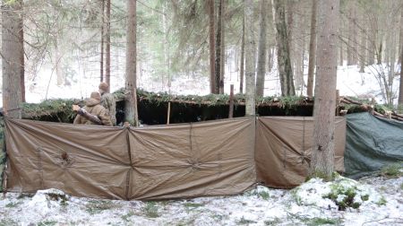 Zemessargi Jēkabpilī trenē precīzu šaušanu un izturību ziemas apstākļos