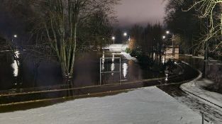 Applūdusi Krustpils saliņa