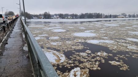 Plūdi Jēkabpilī 12.01.2023