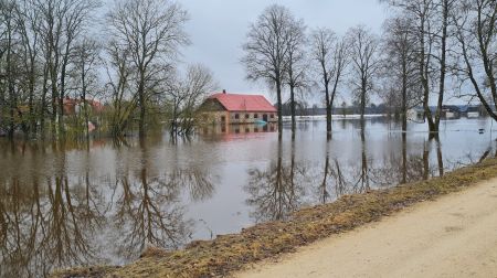 Plūdi Jēkabpils novadā - Krustpils pagasts, Sakas sala un Jēkabpils pilsēta