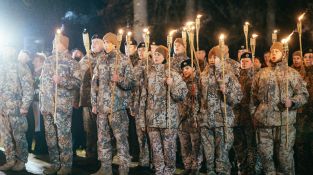 Lāčplēša dienas Lāpu gājiens Jēkabpilī