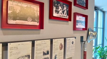 Ekspozīcija par Jēkabpils brīvprātīgo ugunsdzēsēju biedrību