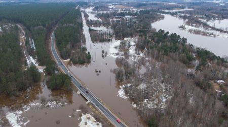 Salas pagasts plūdu laikā - 29.februārī