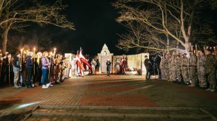 Lāčplēša dienas Lāpu gājiens Jēkabpilī