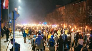 Lāčplēša dienas Lāpu gājiens Jēkabpilī