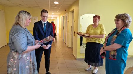 Līvānu novada jaunais mērs Dāvids Rubens devies pirmajā darba vizītē