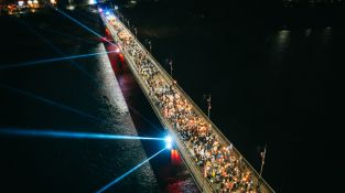 Lāčplēša dienas Lāpu gājiens Jēkabpilī