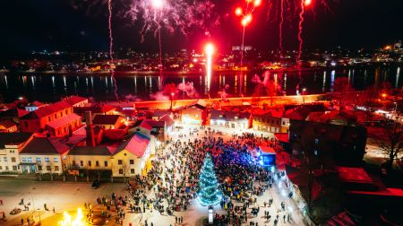 Jaunā gada sagaidīšana Jēkabpilī