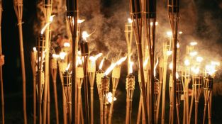 Lāčplēša dienas Lāpu gājiens Jēkabpilī