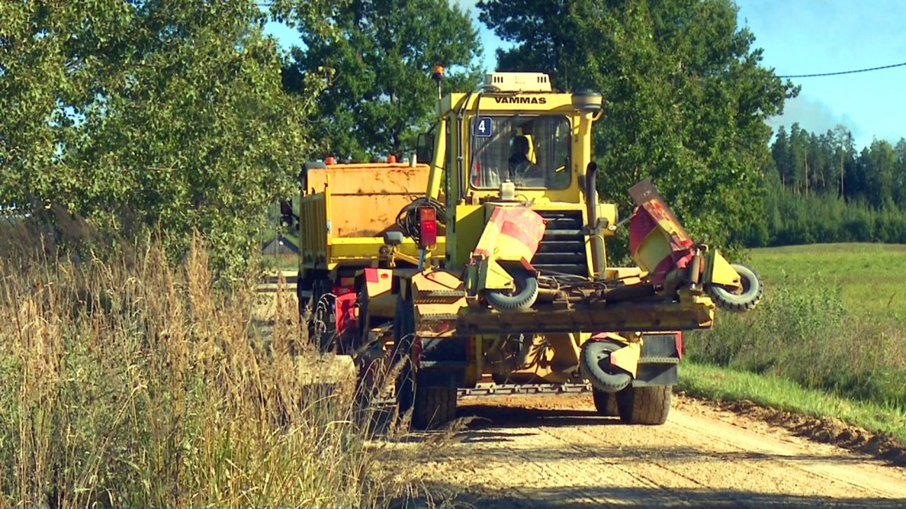 Līvānu novadā labo autoceļu, kas sabojāts mežizstrādes darbu laikā