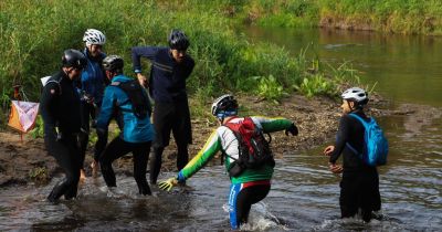 Jēkabpilie&scaron;i pieveic Lietuvas velo rogaininga posmu