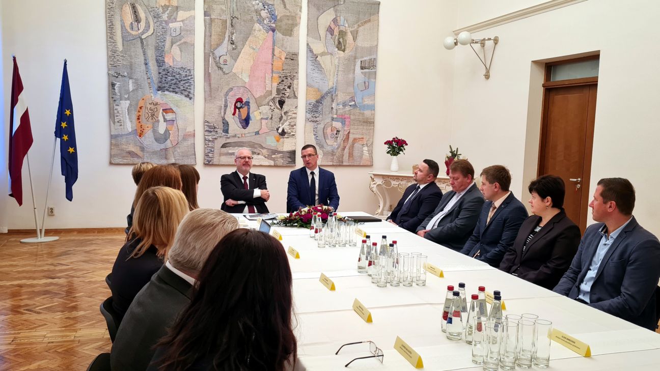 Jēkabpili apmeklē Valsts prezidents Egils Levits