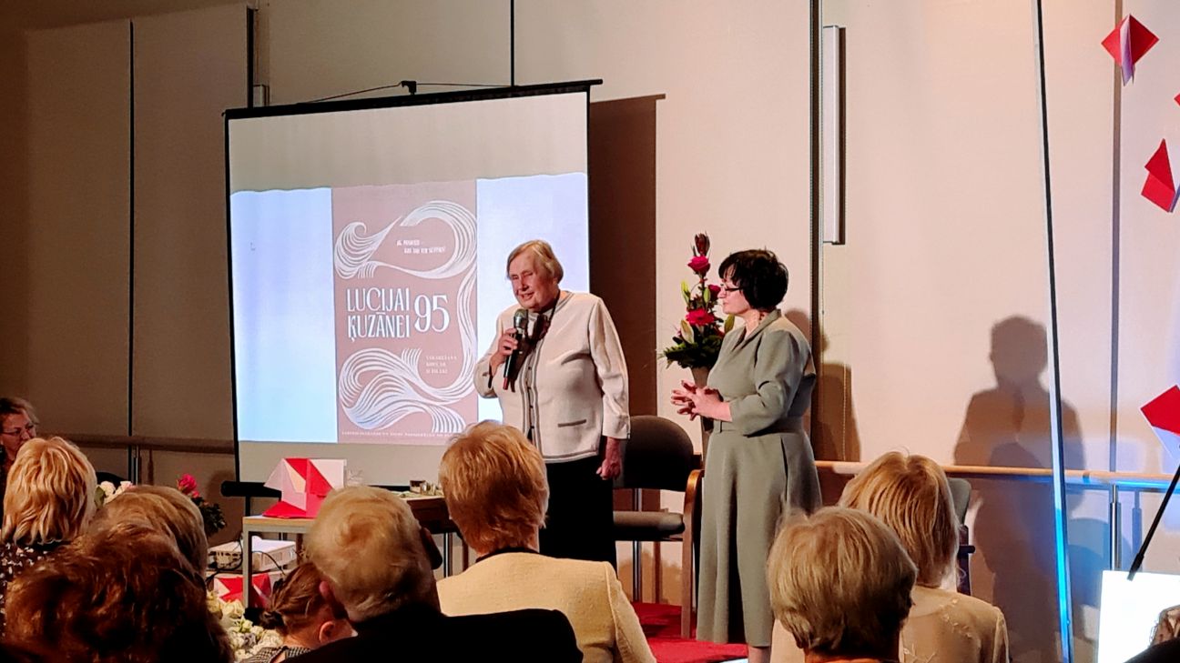 Ar atmiņu vakaru atzīmē Lūcijas Ķuzānes 95 gadu jubileju
