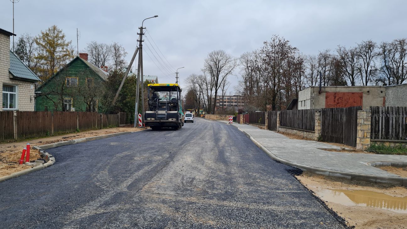 Andreja Pormaļa ielā līdz ziemas sezonai plāno ieklāt asfalta apakškārtu