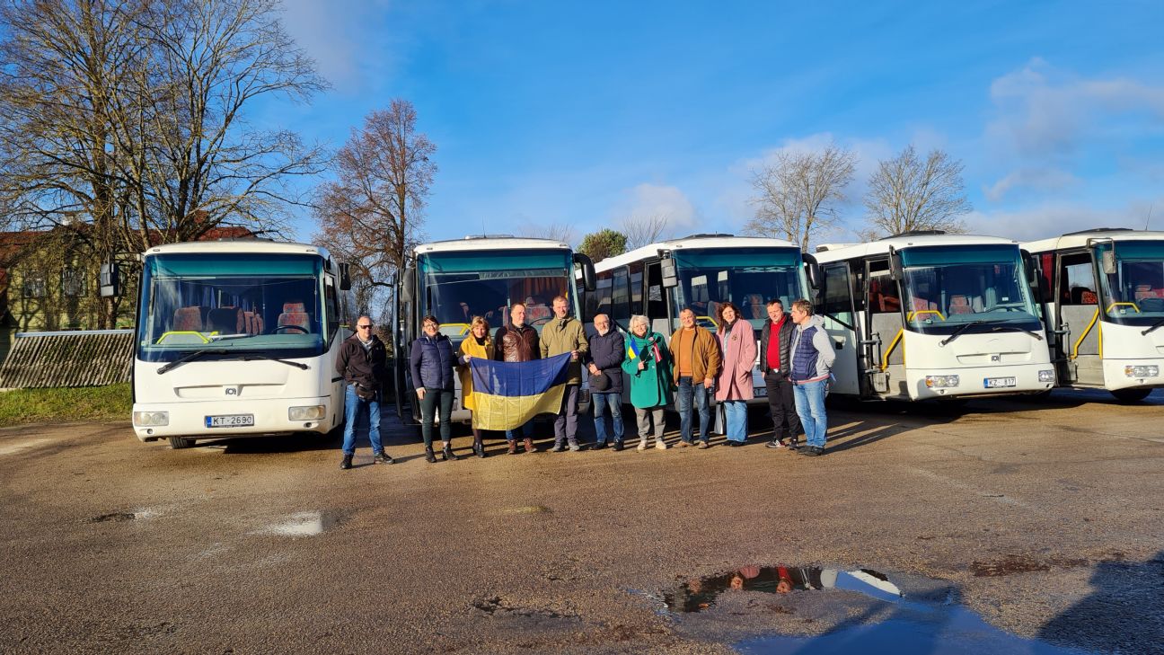 Ar ziedotāju atbalstu Ukrainai piešķirti pieci Jēkabpils autobusu parka autobusi
