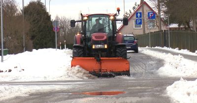 Jēkabpilī sākusies sniega tīrī&scaron;ana