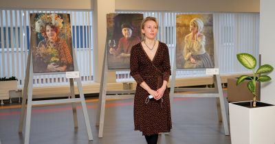 Stacionārā &ldquo;Gaiļezers&rdquo; atklāj Mētras Daumes foto izstādi