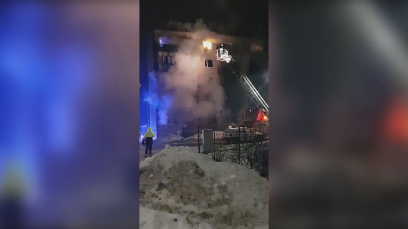 Līvānos izcēlies ugunsgrēks daudzdzīvokļu mājā