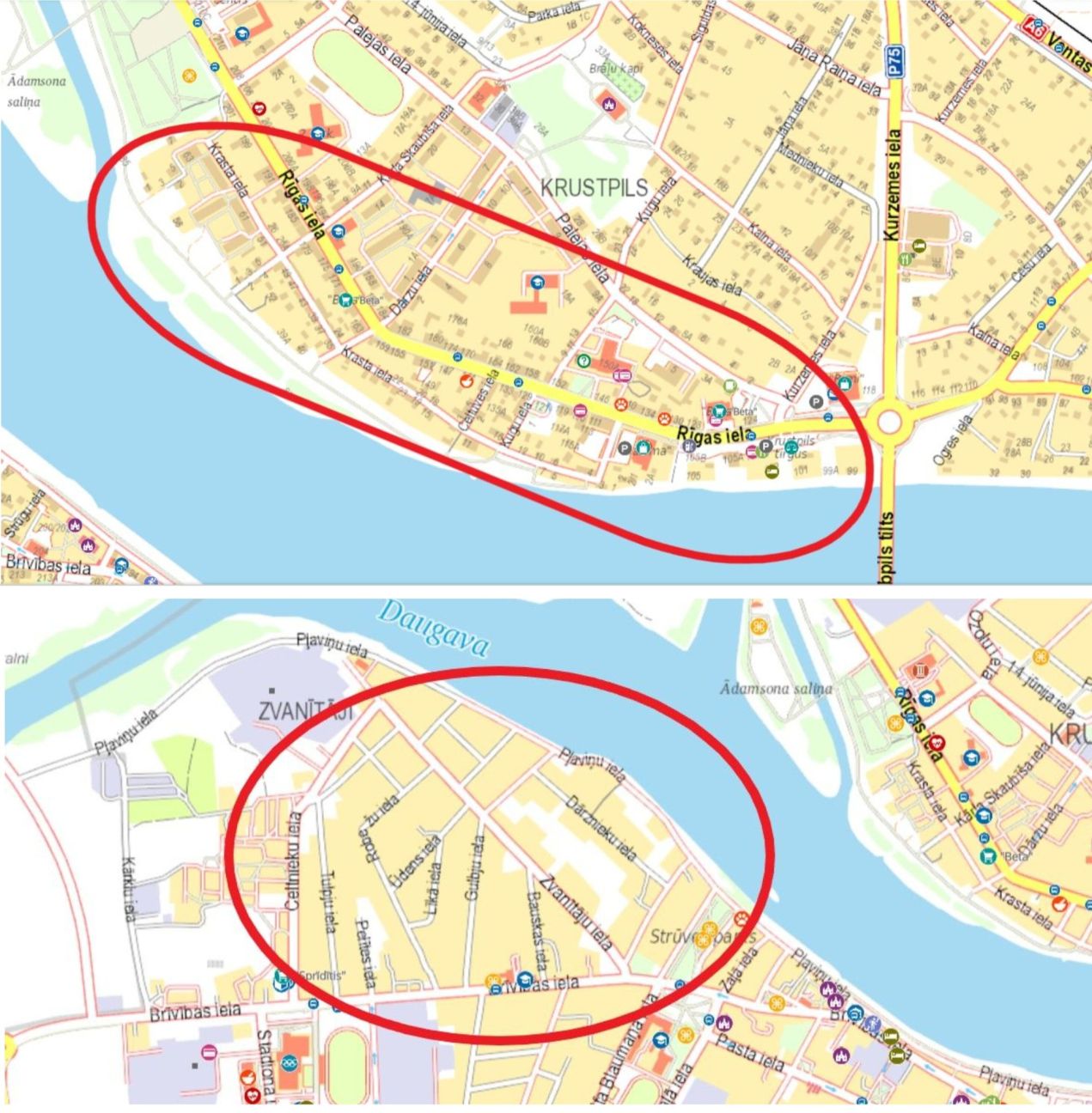 Tiešsaistē var sekot līdzi, kurās teritorijās ir vislielākais plūdu risks