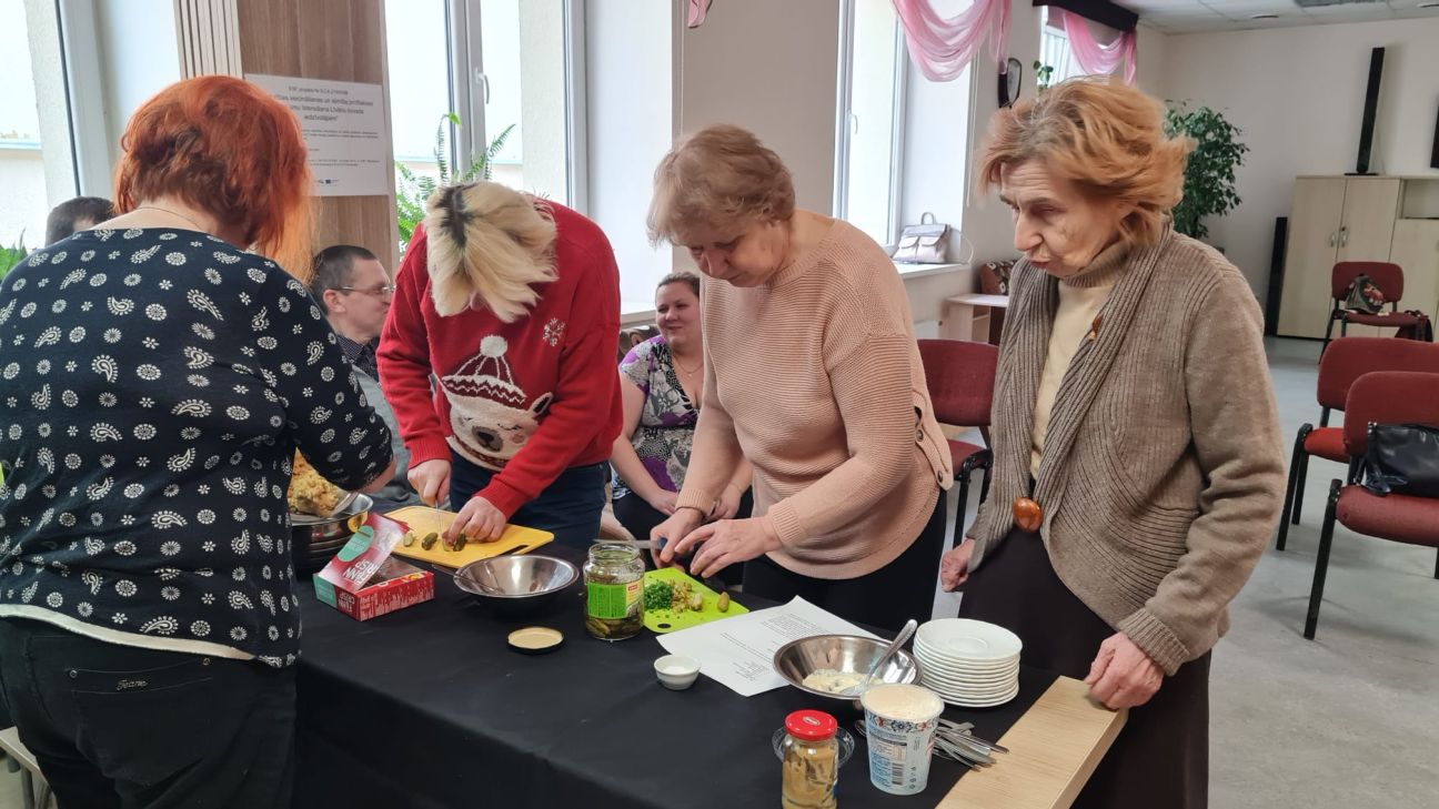 Līvānu novada iedzīvotāji piedalās veselīga uztura nodarbībās