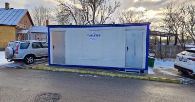 Atvērta bezmaksas tualete Jēkabpilī, Dārzu ielā