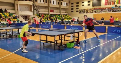 Jēkabpilī norisinās 50.jubilejas čempionāts galda tenisā