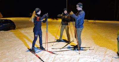 Līvānos norisinās slēpo&scaron;anas nodarbības