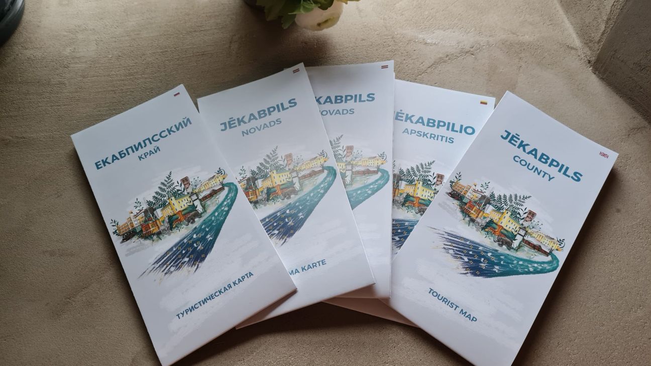 Izdota Jēkabpils novada tūrisma karte