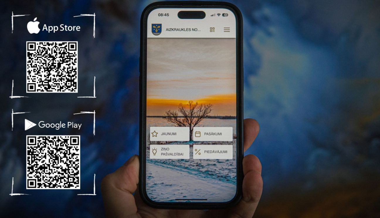 Aizkraukles novadam izveidota mobilā aplikācija