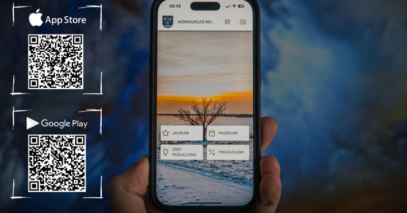 Aizkraukles novadam izveidota mobilā aplikācija