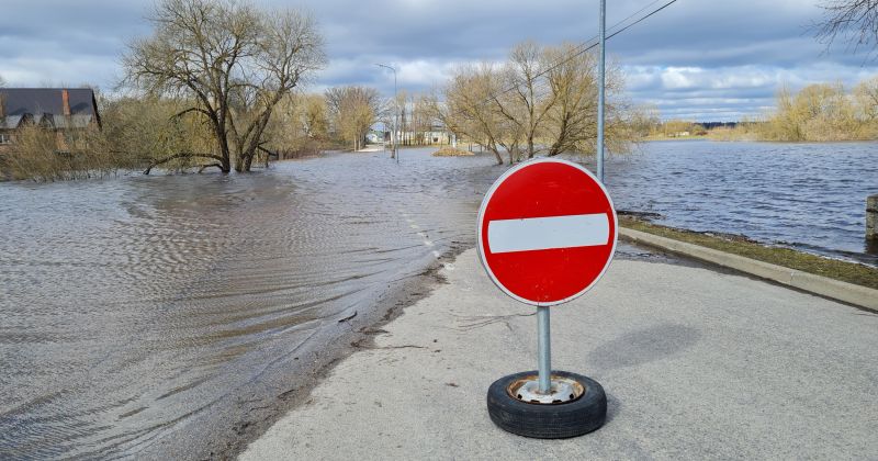 Līvānu novadā applūdu&scaron;i vairāki autoceļu posmi
