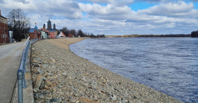 Daugavā pie Jēkabpils ūdens līmenis trīs nedēļās paaugstinājies par teju trīs metriem