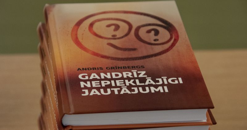 Andra Grīnberga grāmatas &ldquo;Gandrīz nepieklājīgi jautājumi&rdquo; atvēr&scaron;anas svētki