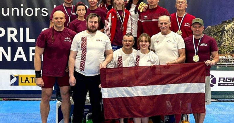 Jēkabpils sportistiem labi panākumi Eiropas čempionātā svarbumbu cel&scaron;anā