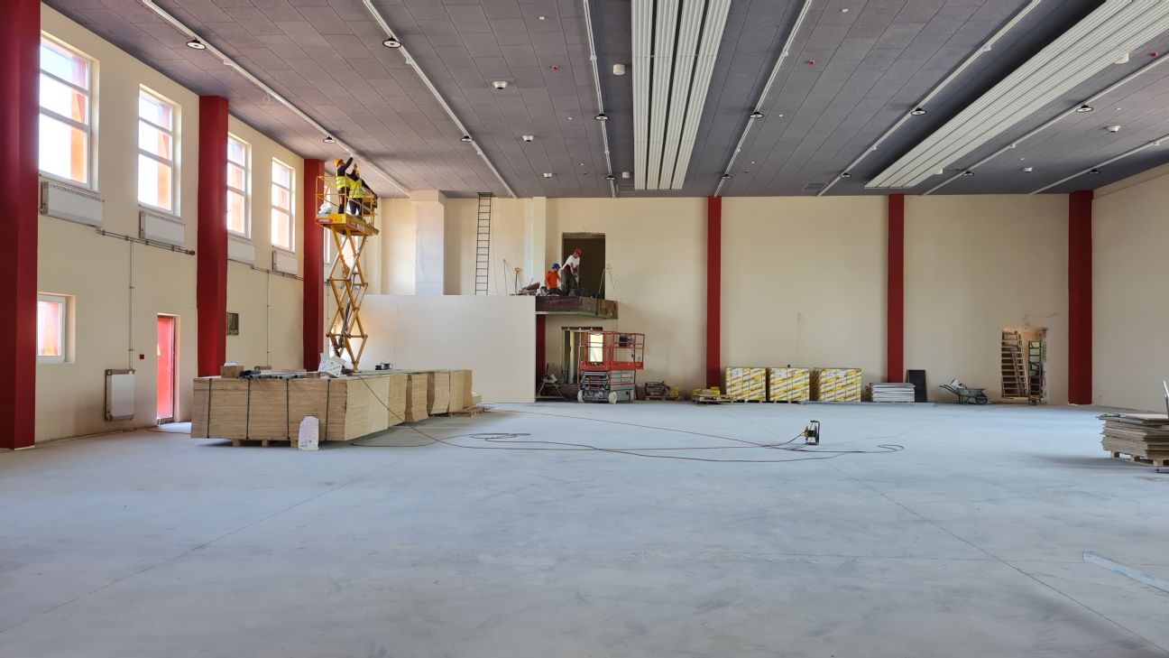 Jēkabpils Valsts ģimnāzijā būvdarbi rit bez kavēšanās