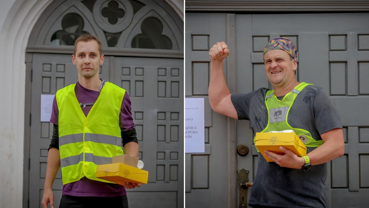 Mārtiņš Strušels un Jurģis Urtāns finišē Rīga-Valmiera ultramaratonā