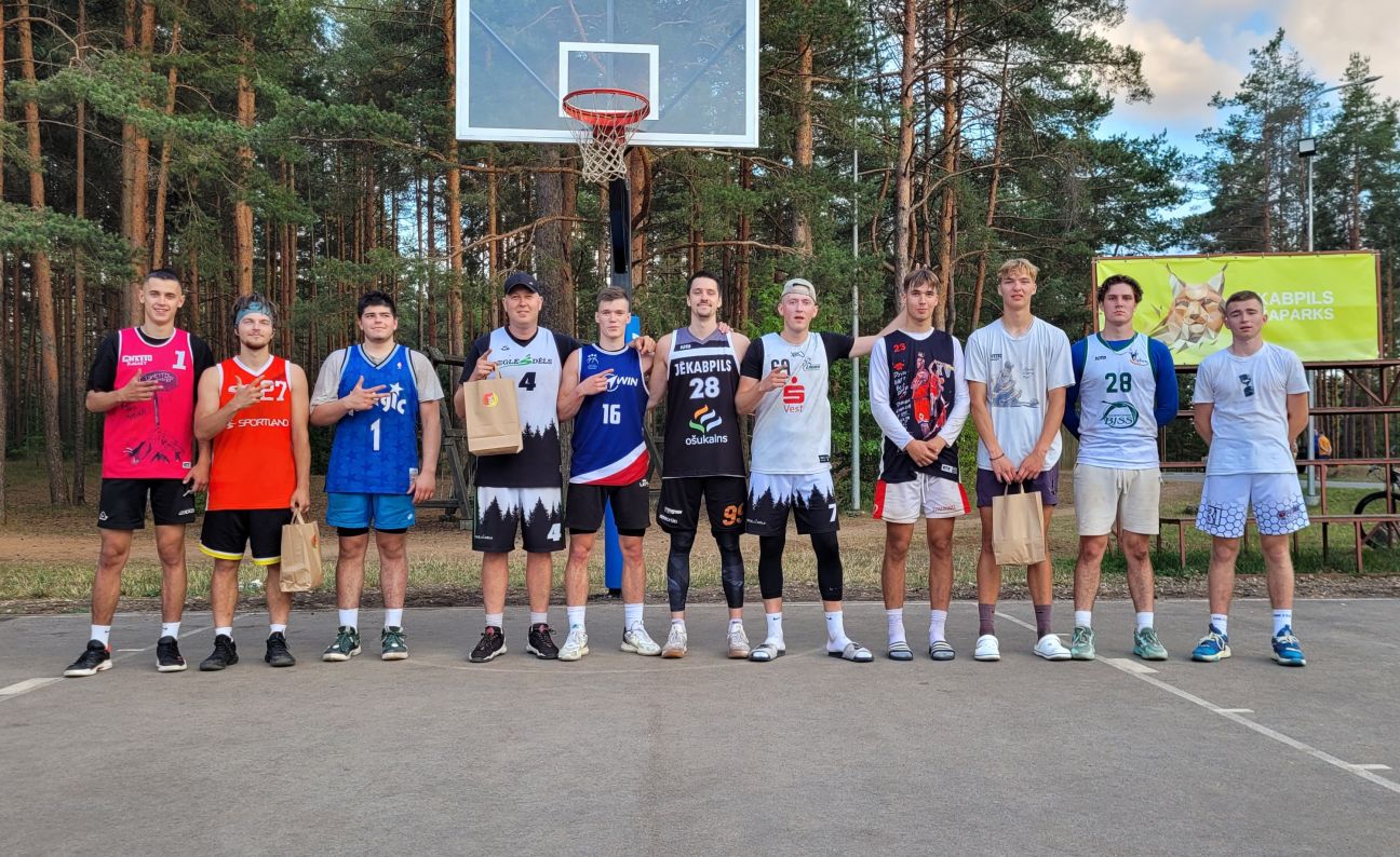 Sacensību “3x3 Jēkabpils” otrajā posmā uzvar komanda “Zaļā iela”
