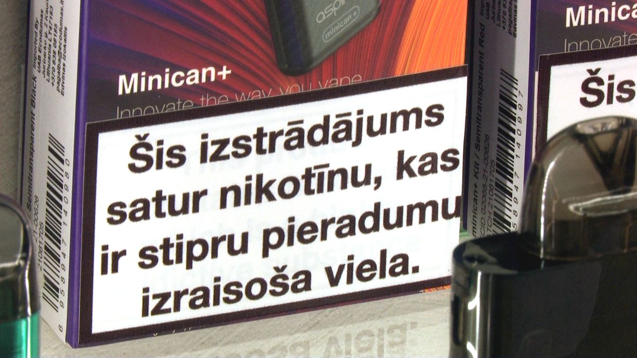 Nikotīnu saturoši produkti tiek piedāvāti arī nepilngadīgām personām