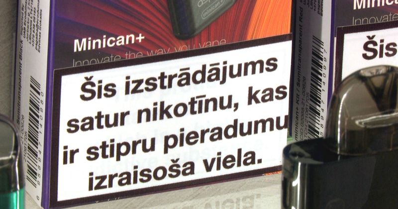 Nikotīnu saturo&scaron;i produkti tiek piedāvāti arī nepilngadīgām personām