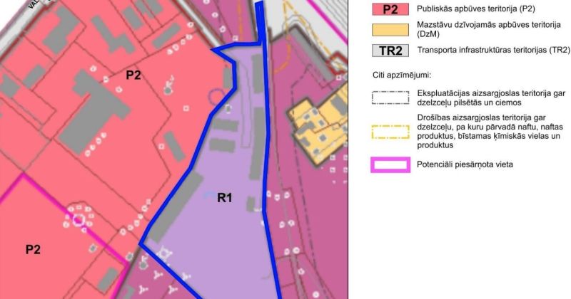 Diviem īpa&scaron;umiem Jēkabpilī mainīts teritorijas izmanto&scaron;anas veids