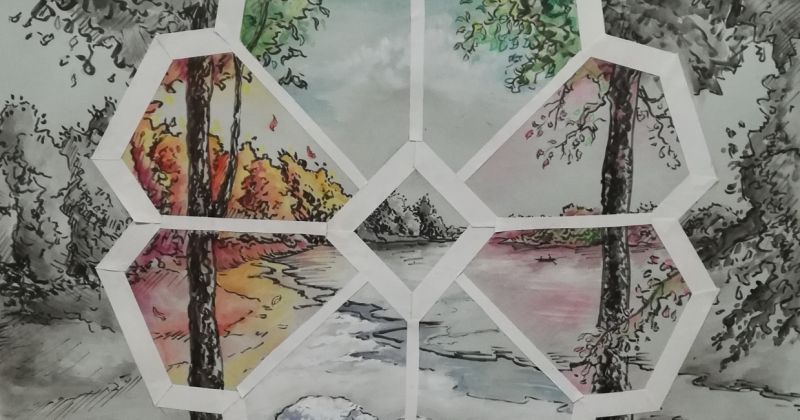 Jēkabpils BJC skatāma darbu izstāde - Saules raksti Latvijai