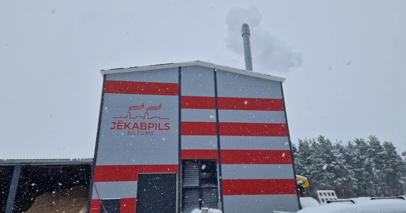 Jēkabpilī izmēģinājuma režīmā darbojas Tvaika ielas katlu māja