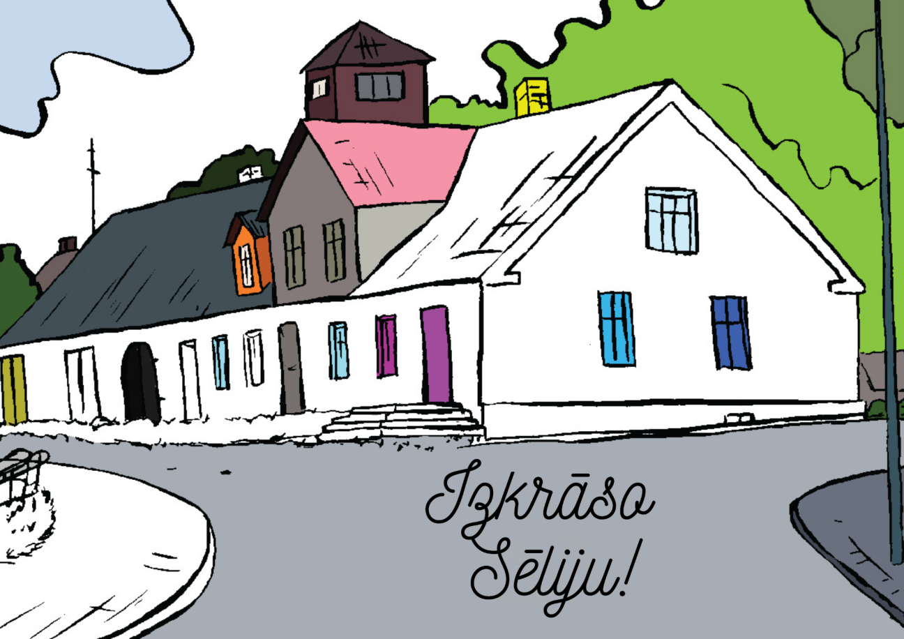 Izdota krāsojamā grāmata “Izkrāso Sēliju!”