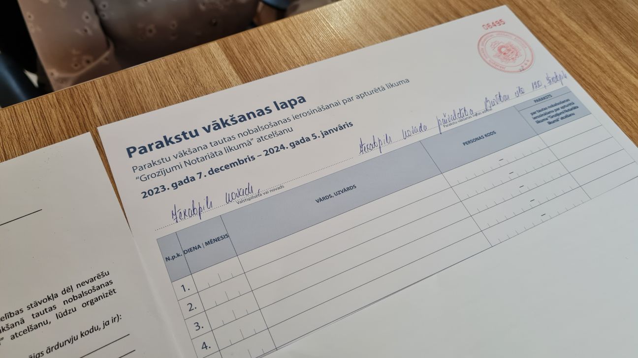 Sākusies parakstu vākšana referenduma ierosināšanai par partnerības likumprojekta atcelšanu