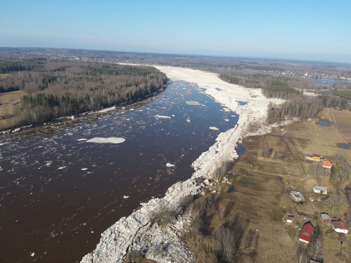No applūdušajām teritorijām Jēkabpils novadā atkāpjas ūdens