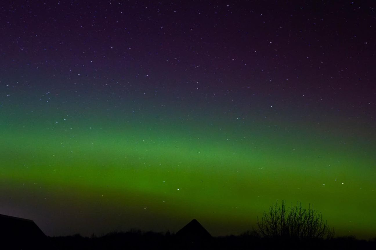 Jēkabpils novadā un citviet Latvijā novērota ziemeļblāzma